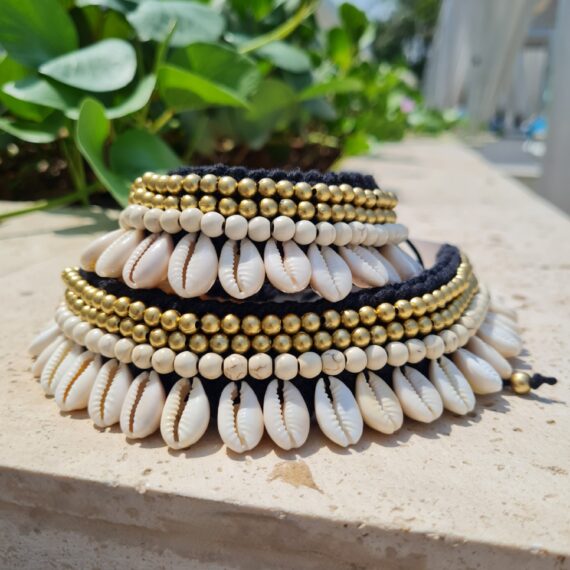 Buy Shell (Cowrie) Bangle pair from Hearts and Crafts | Size 2.6 Inch at  Amazon.in