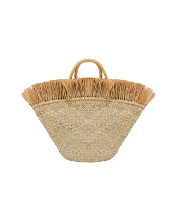 Norah Fringe Beach Tote - Sand
