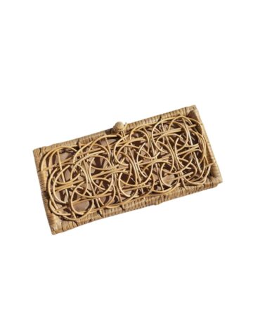 Berta Wicker Clutch