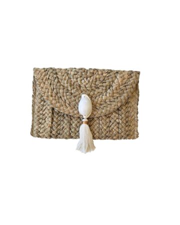 Moana Egg Shell & Straw Clutch