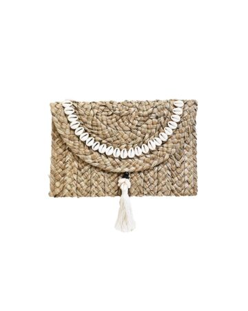 Xena Cowrie Shell Clutch