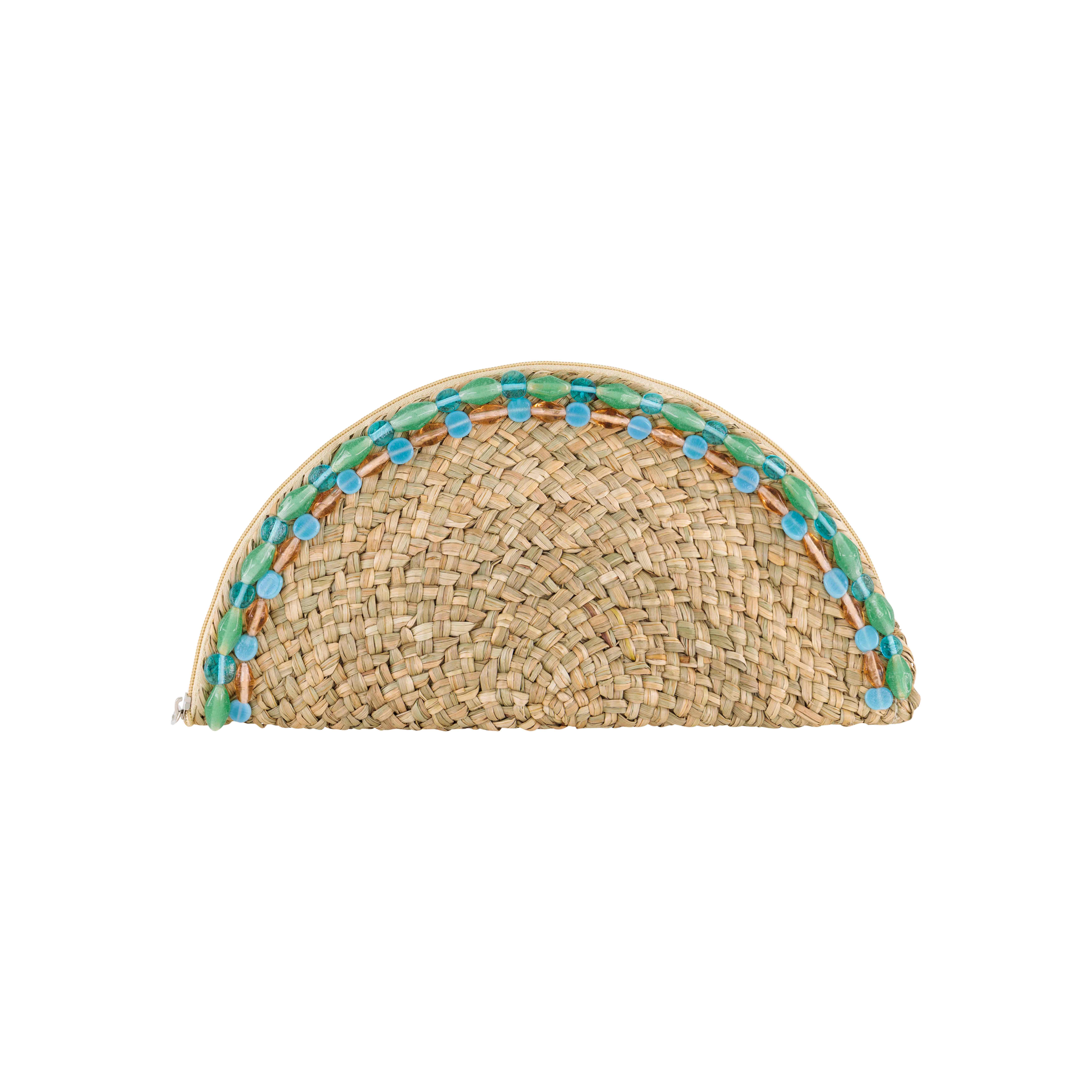 Luna Glass Bead Clutch - Summer