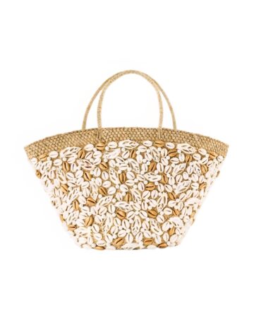 Alicia Mixed Shell Beach Tote