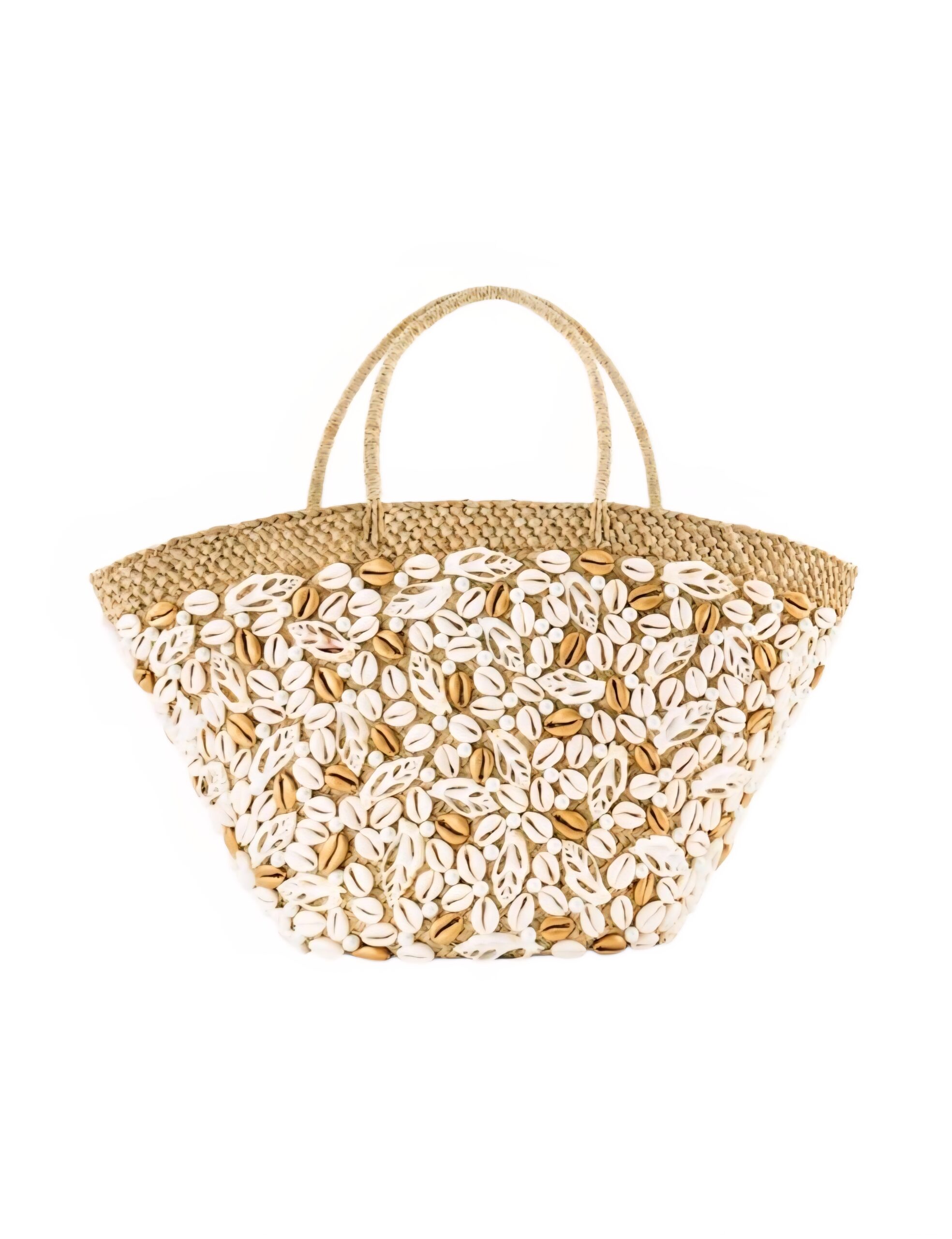 Alicia Mixed Shell Beach Tote