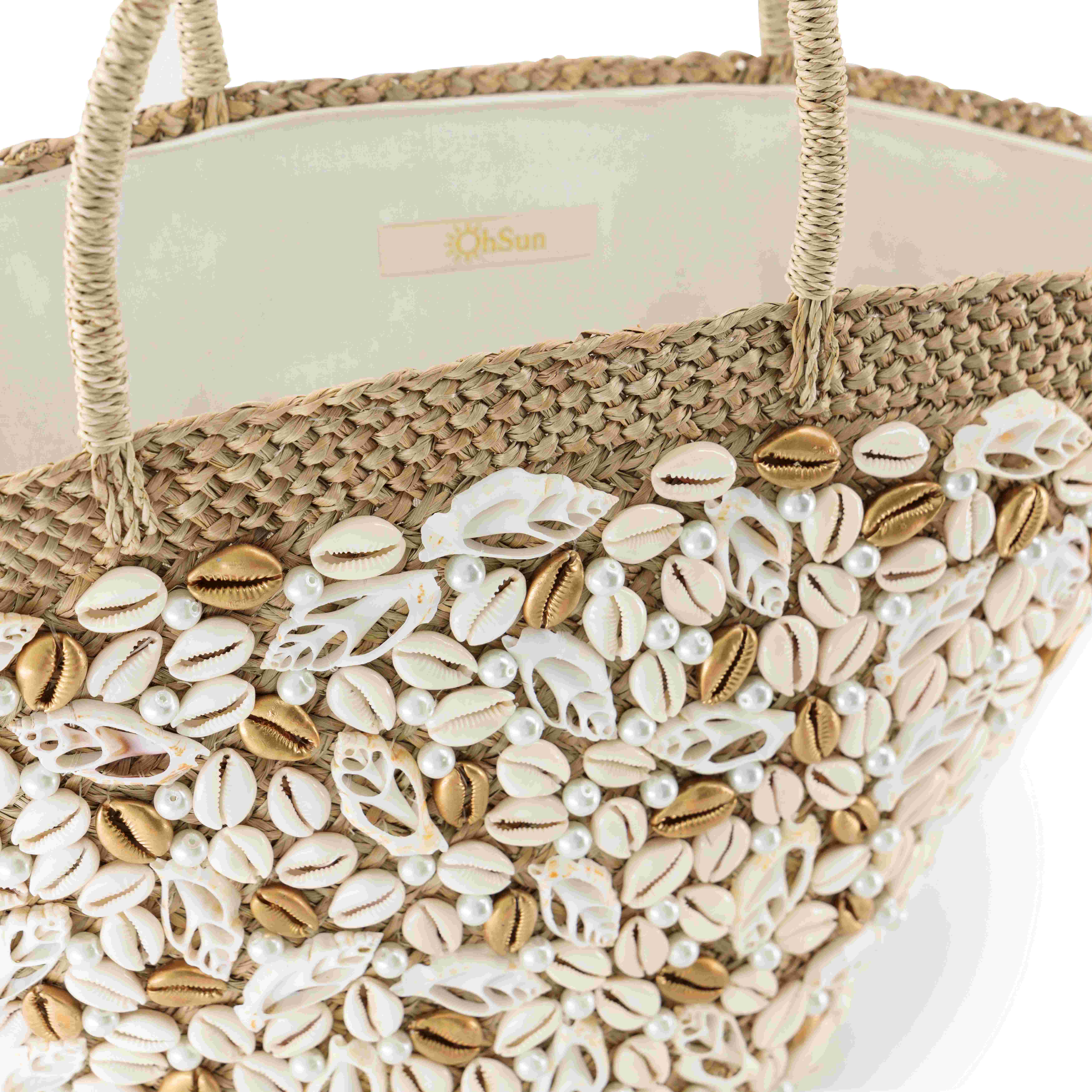Alicia Mixed Shell Beach Tote - Image 3
