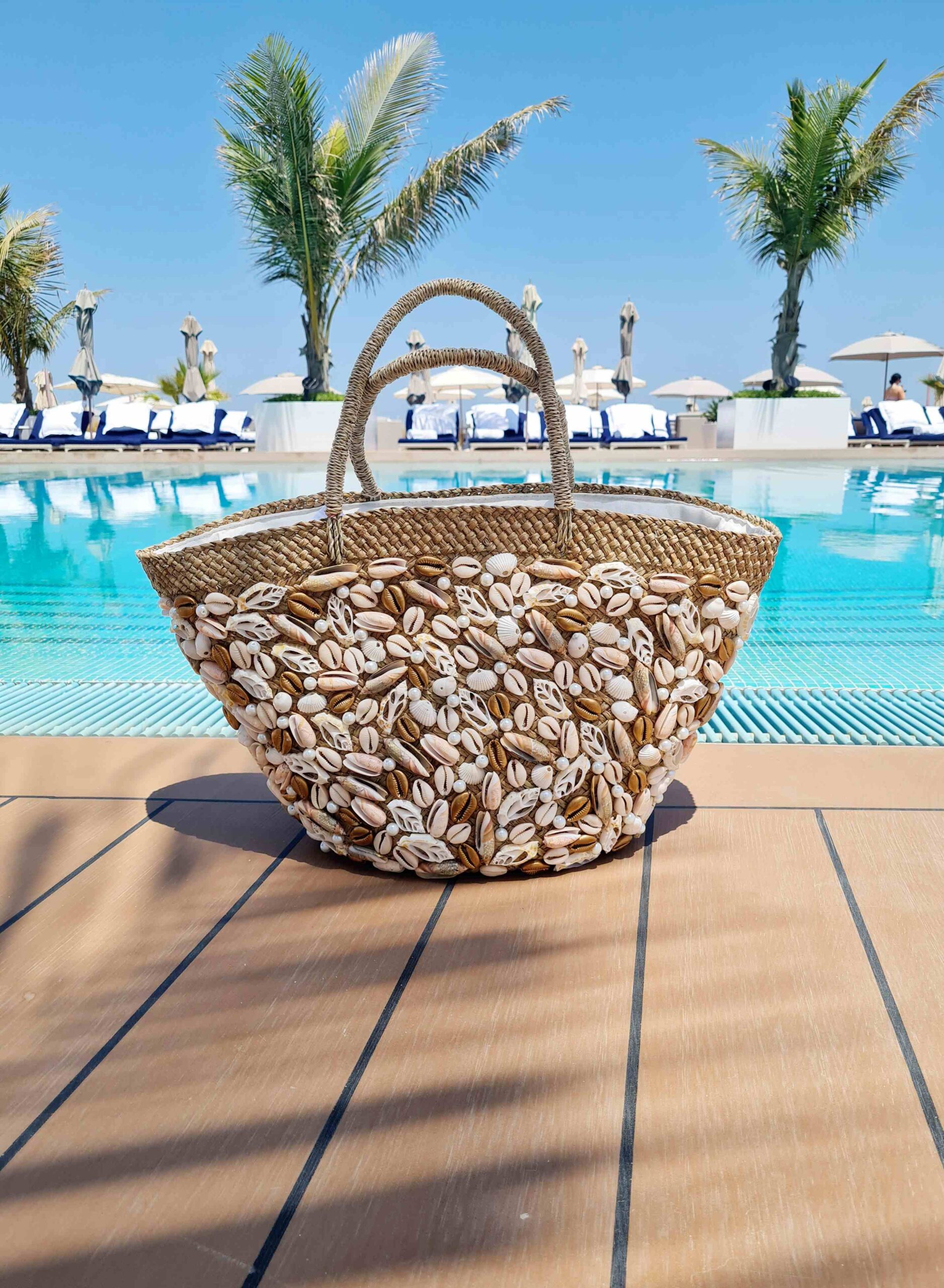 Alicia Mixed Shell Beach Tote - Image 2