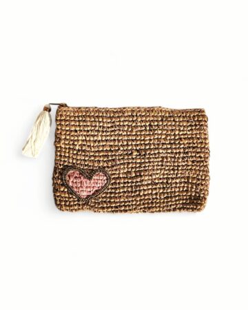 Xoxo Beaded Clutch – Pink & Gold