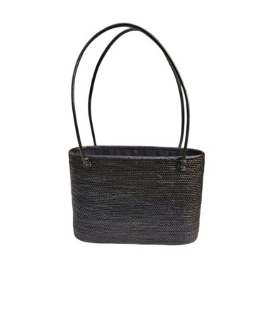 Lola Rattan Bucket - Black