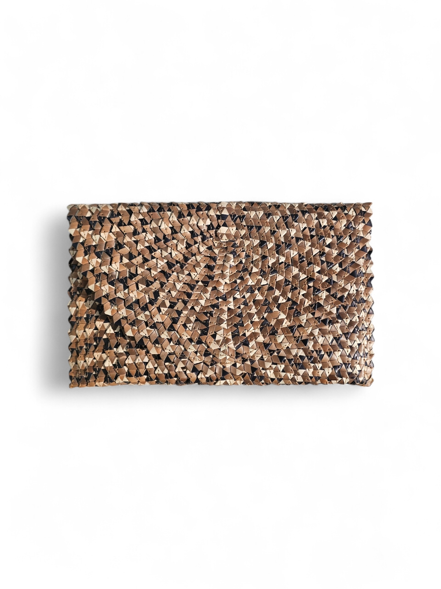 Kenzie Straw Clutch – Cocoa