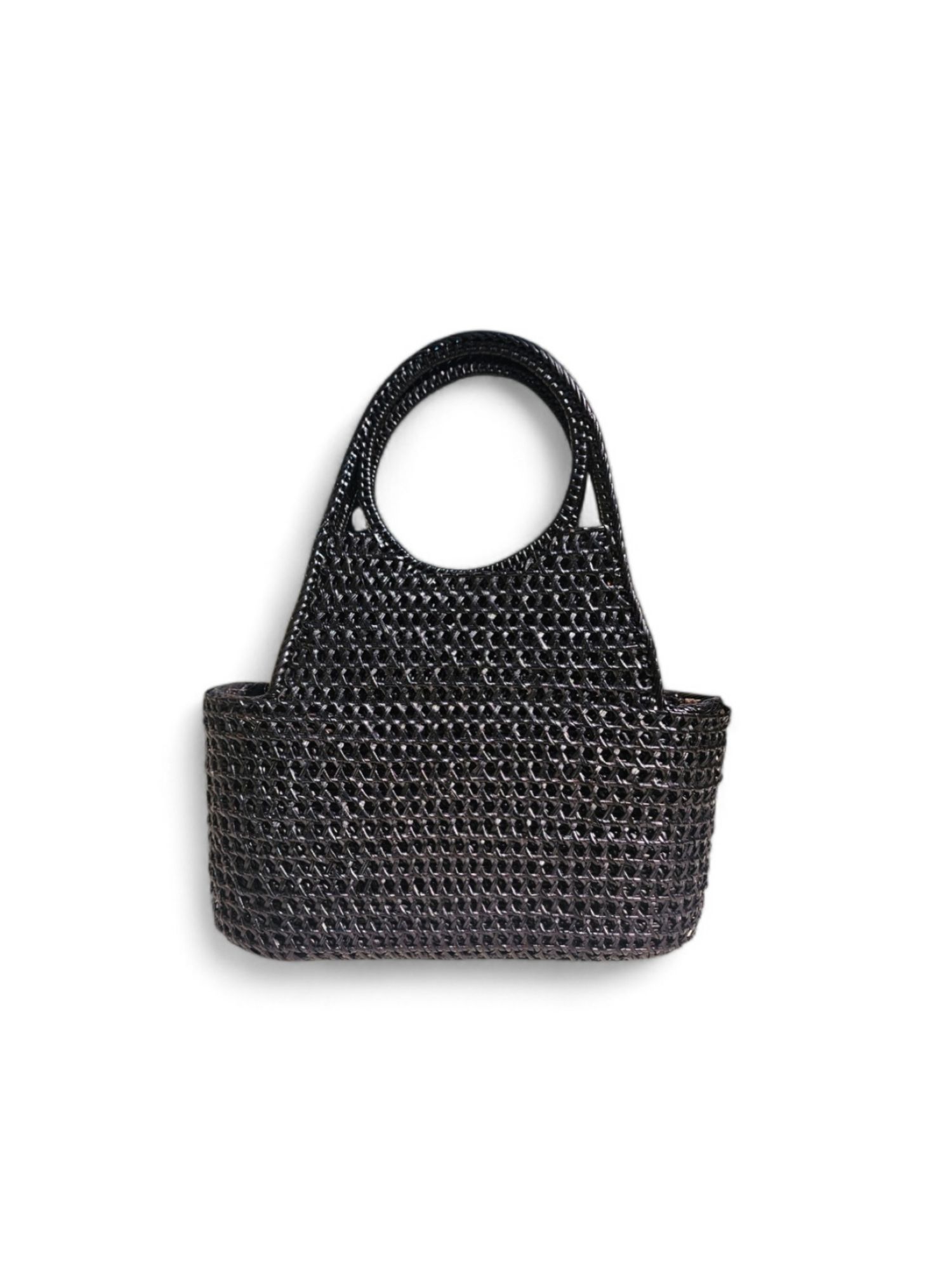 Aiko Rattan Bucket - Black - Image 3