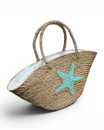 Selene Embroidered Tote - Turquoise