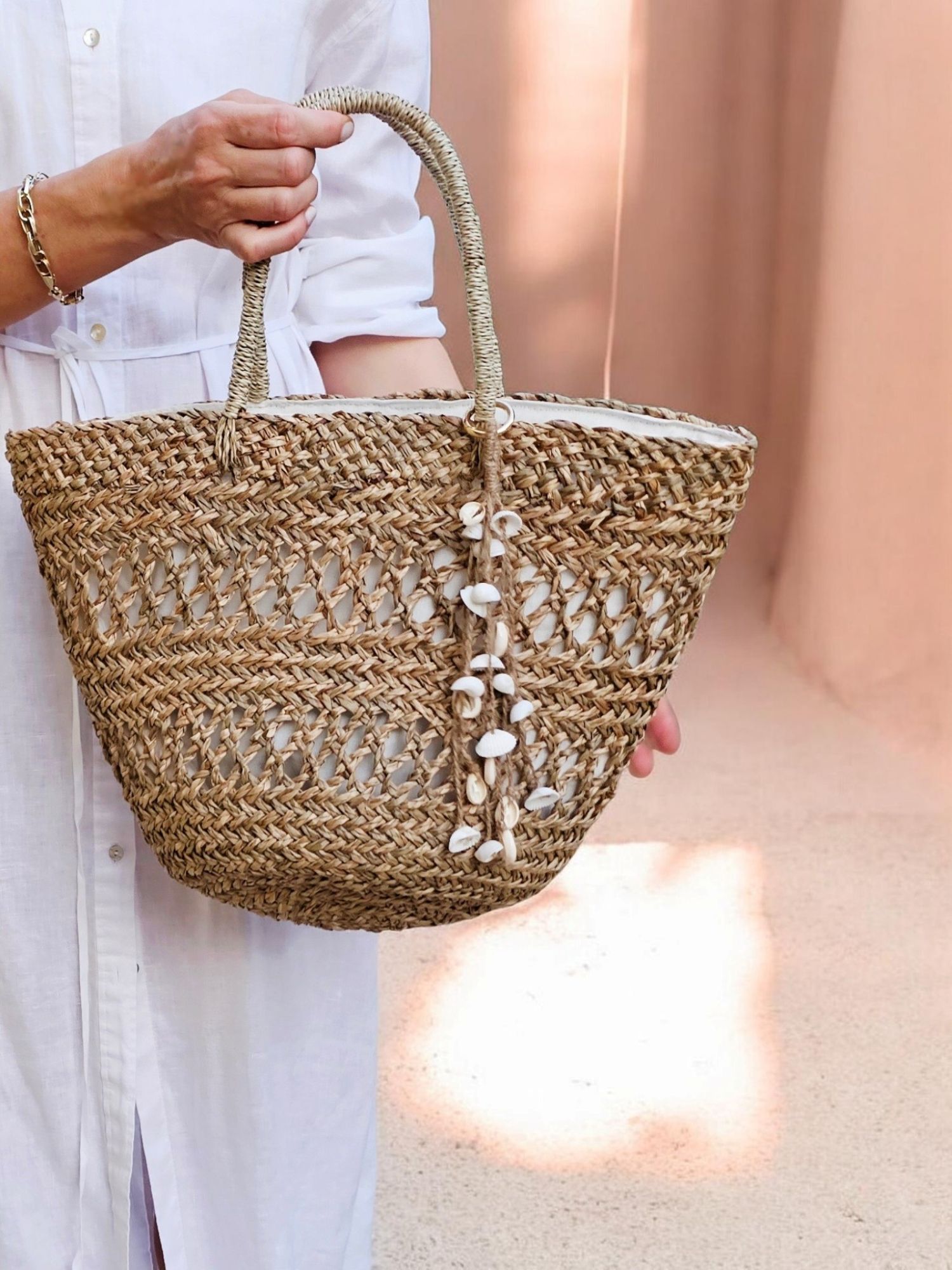 Meryl Straw Beach Bag