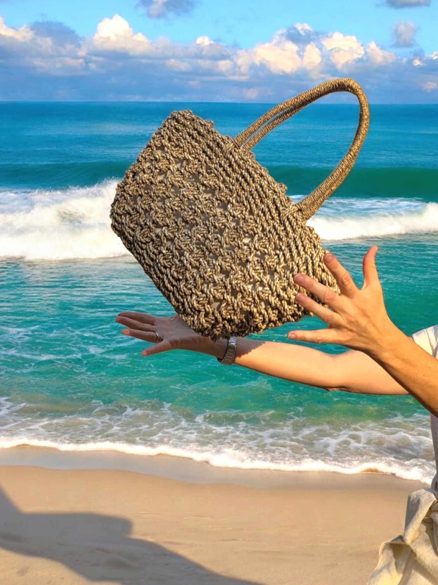 Margie Straw Tote